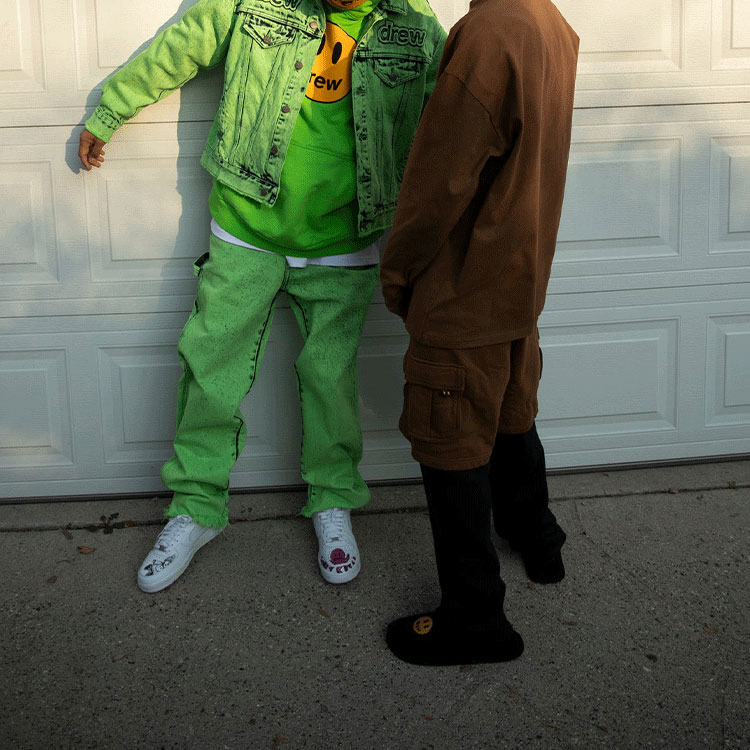 Drew House SS22 Mascot Lime Green Smiley Pullover Hoodie Unisex Fall Collection. DR-SS22-154 圖 4