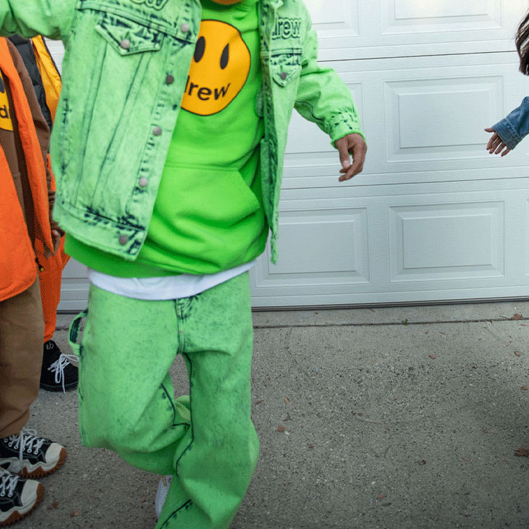 Drew House SS22 Mascot Lime Green Smiley Pullover Hoodie Unisex Fall Collection. DR-SS22-154 圖 7