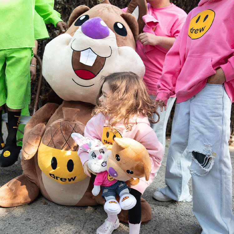 Shop Drew House SS22 招牌微笑粉紅色連帽上衣 男女適用 핑크衛衣 DR-SS22-153