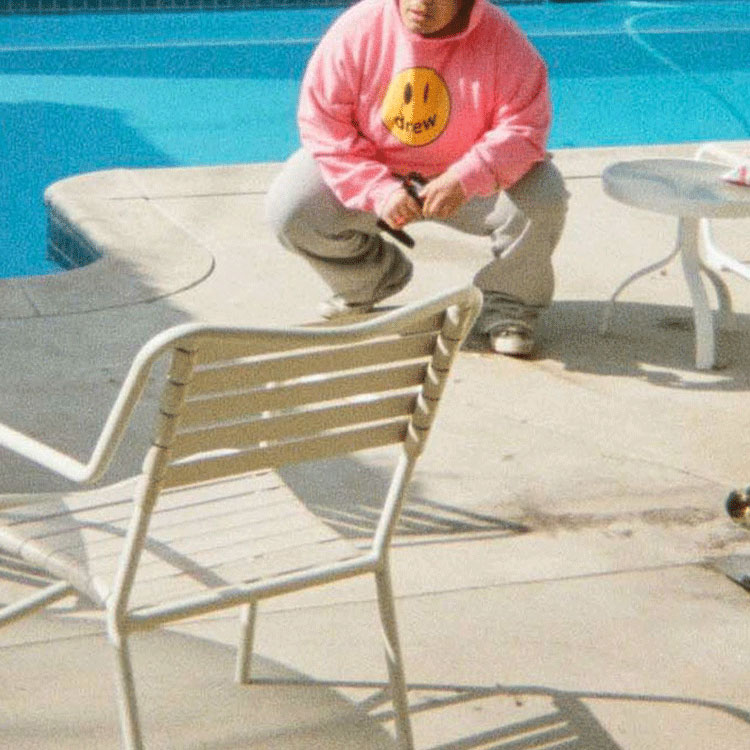 Cheap Drew House SS22 招牌微笑粉紅色連帽上衣 男女適用 핑크衛衣 DR-SS22-153