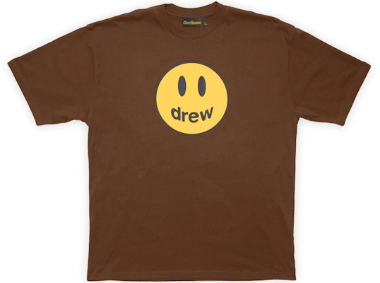 Camiseta Unisex Marrón Drew House SS22 con Estampado Smiley Mascota. DR-SS22-002 Buy Camiseta Unisex Marrón Drew House SS22 con Estampado Smiley Mascota. DR-SS22-002