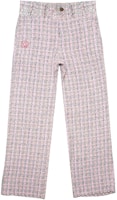 Drew House SS22 Pink Boucle Relaxed Fit Chino Pants Unisex Casual Wear. DR-SS22-445 Drew House SS22 Pink Boucle Relaxed Fit Chino Pants Unisex Casual Wear. DR-SS22-445
