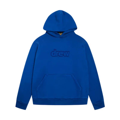 Drew House SS22 Skidoodle Hoodie Blue Letter Logo Unisex Pullover. DR-SS22-125