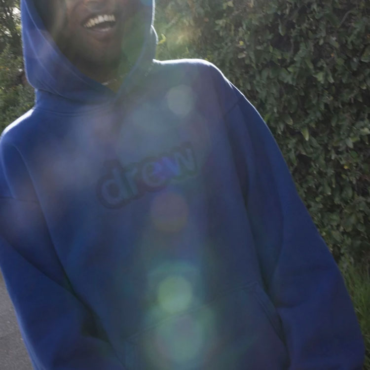 Drew House SS22 Skidoodle Hoodie Blue Letter Logo Unisex Pullover. DR-SS22-125 圖 10