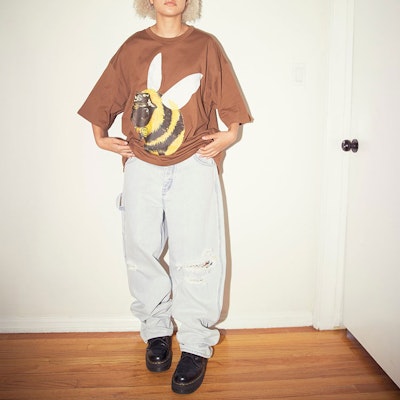 Drew House SS22 Smiley Carpenter Jeans Biru Vintage Indigo Unisex. DR-SS22-122 Shop Drew House SS22 Smiley Carpenter Jeans Biru Vintage Indigo Unisex. DR-SS22-122