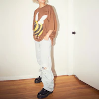 Purchase Jeans Unisex Azul Drew House SS22 Smiley Carpenter Vintage Indigo Gastados. DR-SS22-122