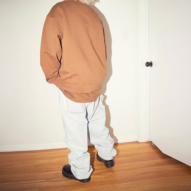 Sizing Drew House SS22 Smiley Carpenter Jeans Biru Vintage Indigo Unisex. DR-SS22-122