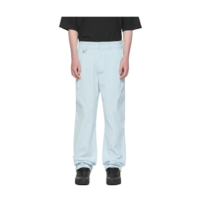 Drew House SS22 Smiley Corduroy Casual Pants Light Blue Men’s Straight Fit. DR-SS22-149