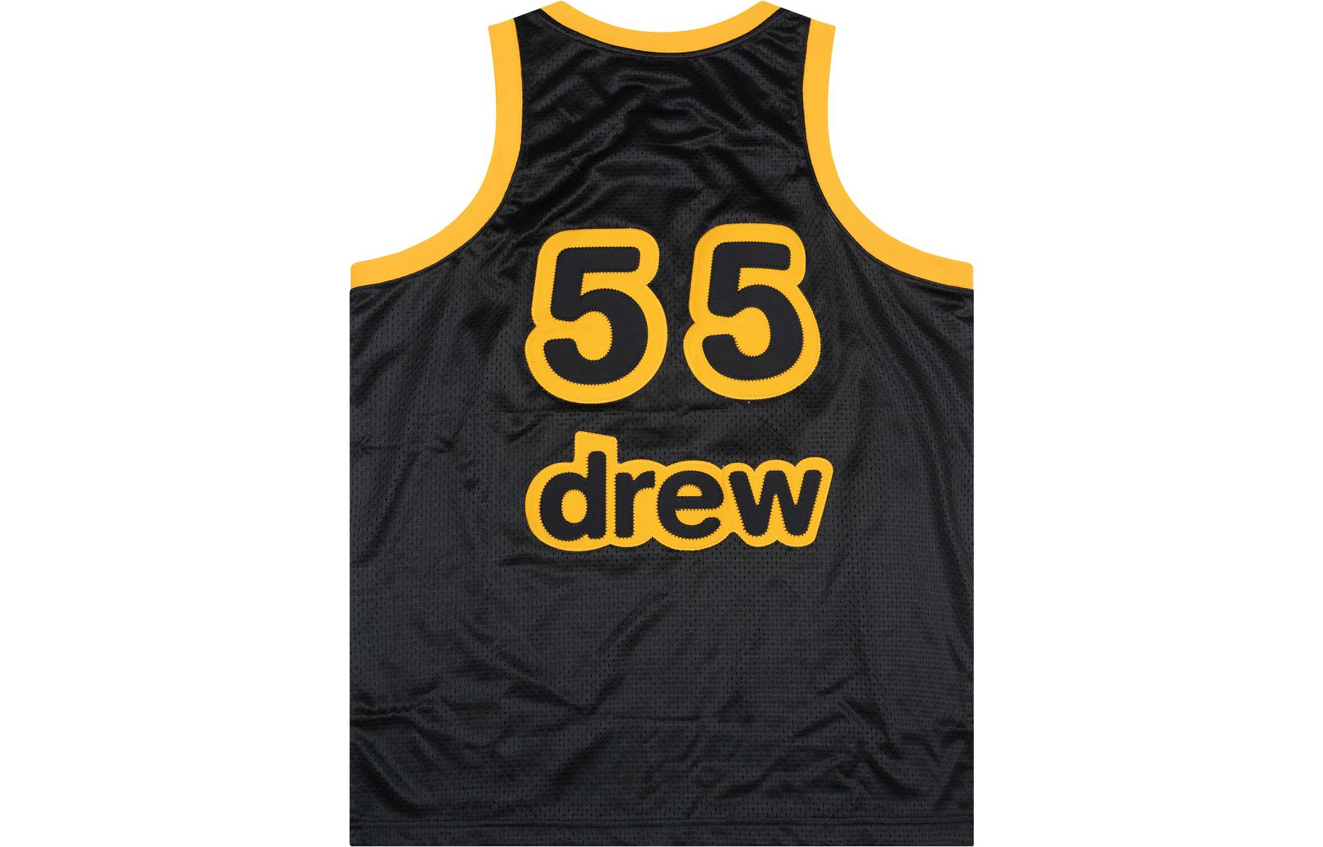 Drew House SS22 Smiley Mesh Mascot Basketball Jersey Black Unisex. DR-SS22-455 圖 3
