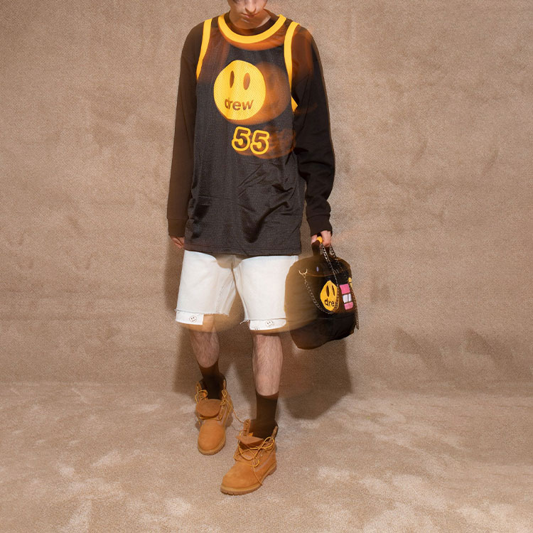 Drew House SS22 Smiley Mesh Mascot Basketball Jersey Black Unisex. DR-SS22-455 圖 4