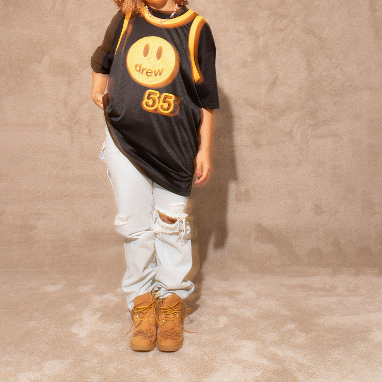 Drew House SS22 Smiley Mesh Mascot Basketball Jersey Black Unisex. DR-SS22-455 圖 6