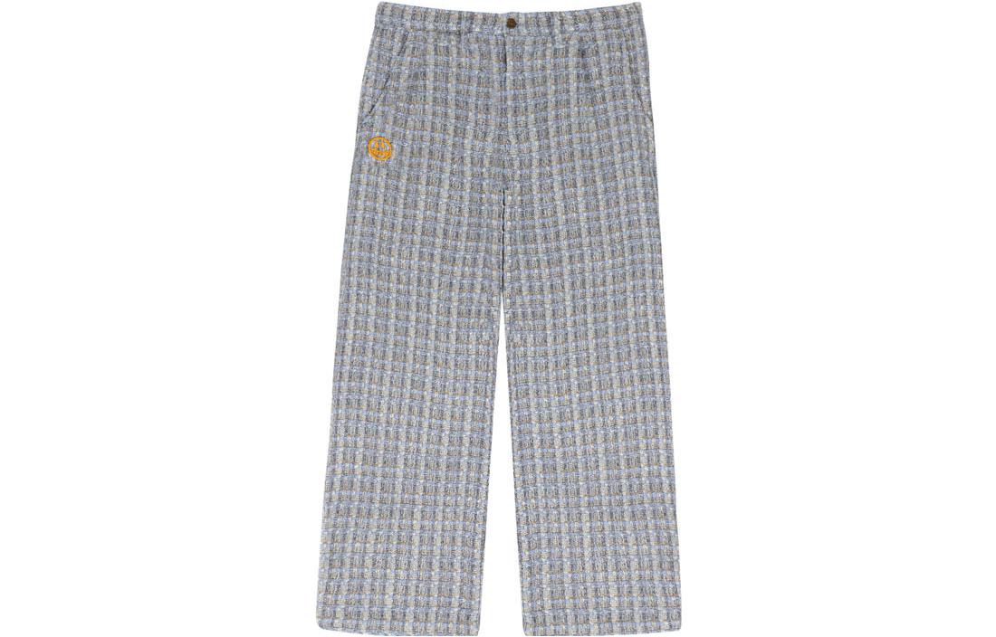 Drew House SS23 Boucle Wide Leg Pleated Trousers Unisex - Blue. DH-SS23-008