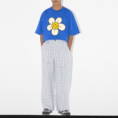 Seluar Drew House SS23 Boucle Wide Leg Pleated Unisex - Biru. DH-SS23-008 Shop Seluar Drew House SS23 Boucle Wide Leg Pleated Unisex - Biru. DH-SS23-008