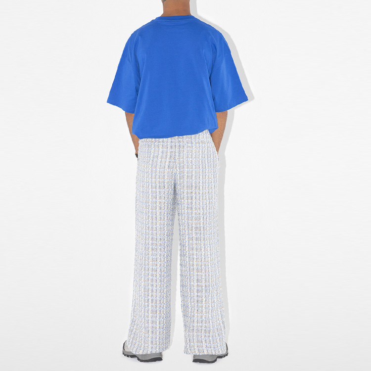 Purchase Seluar Drew House SS23 Boucle Wide Leg Pleated Unisex - Biru. DH-SS23-008