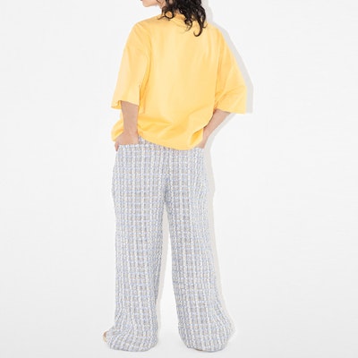 Seluar Drew House SS23 Boucle Wide Leg Pleated Unisex - Biru. DH-SS23-008 Sizing Seluar Drew House SS23 Boucle Wide Leg Pleated Unisex - Biru. DH-SS23-008