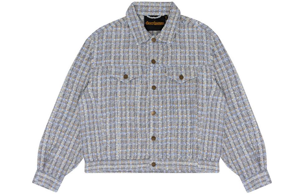 Order Drew House SS23 笑臉寬鬆羊毛外套 男女同款 藍色 DH-SS23-007