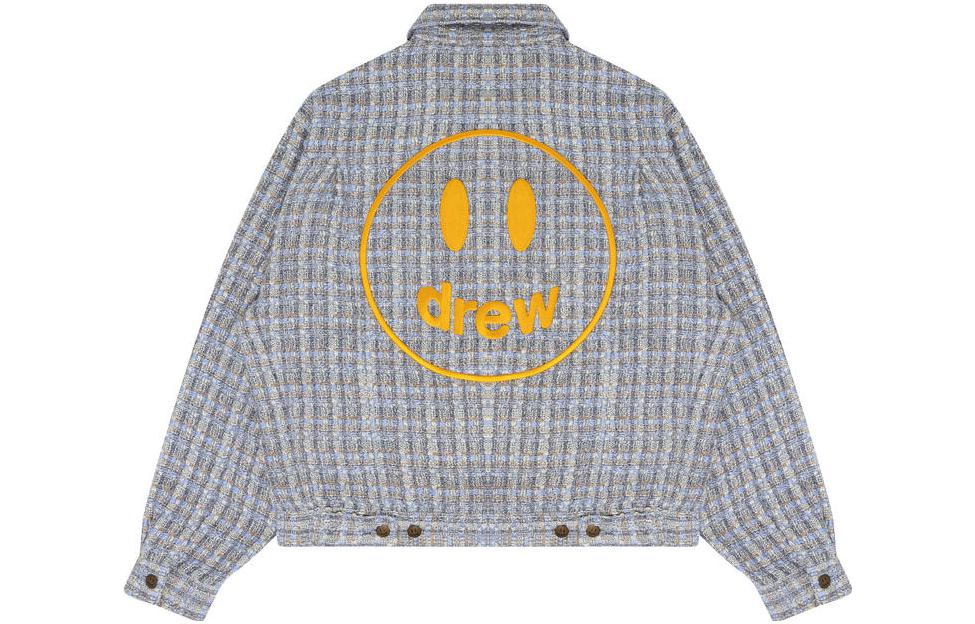 Lookbook Drew House SS23 笑臉寬鬆羊毛外套 男女同款 藍色 DH-SS23-007