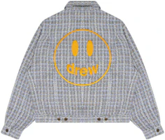Lookbook Drew House SS23 Smiley Face Oversized Wool Jacket Unisex Blue DH-SS23-007