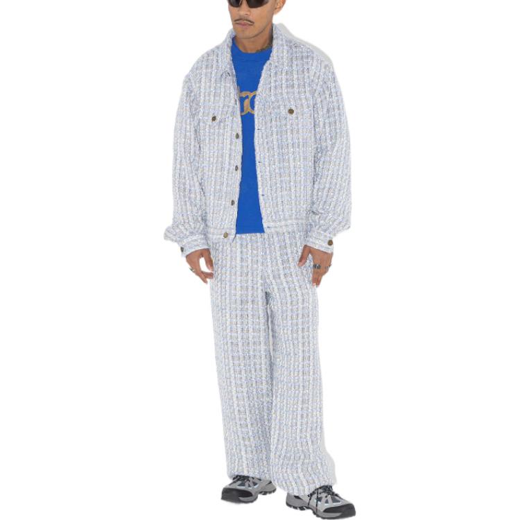 Shop Drew House SS23 笑臉寬鬆羊毛外套 男女同款 藍色 DH-SS23-007