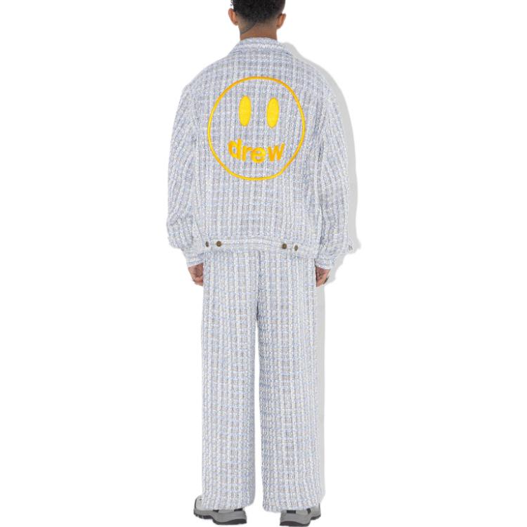 Purchase Drew House SS23 笑臉寬鬆羊毛外套 男女同款 藍色 DH-SS23-007