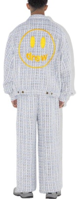 Drew House SS23 笑臉寬鬆羊毛外套 男女同款 藍色 DH-SS23-007 Purchase Drew House SS23 笑臉寬鬆羊毛外套 男女同款 藍色 DH-SS23-007