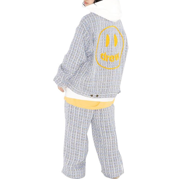 Sizing Drew House SS23 笑臉寬鬆羊毛外套 男女同款 藍色 DH-SS23-007