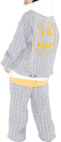 Sizing Drew House SS23 Smiley Face Oversized Wool Jacket Unisex Blue DH-SS23-007