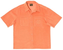 Drew House SS Corduroy Shirt Unisex Peach Orange Short Sleeve Shirt. DR-SS21-97 Drew House SS Corduroy Shirt Unisex Peach Orange Short Sleeve Shirt. DR-SS21-97