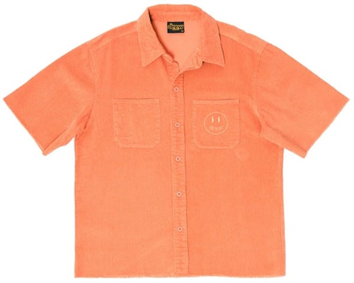 Drew House Baju Unisex Corduroy Lengan Pendek Peach Orange. DR-SS21-97 Buy Drew House Baju Unisex Corduroy Lengan Pendek Peach Orange. DR-SS21-97