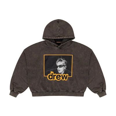Drew House True Drew Boxy Hoodie Vintage Black Unisex Hoodie DH-F3117C-TDVB