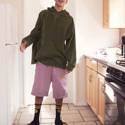 Drew House 男女同款休闲运动短裤 浅紫色 DR-FW20-186 Shop Drew House 男女同款休闲运动短裤 浅紫色 DR-FW20-186