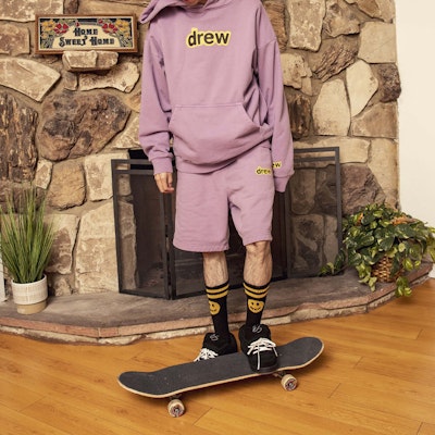 Drew House 男女同款休闲运动短裤 浅紫色 DR-FW20-186 Cheap Drew House 男女同款休闲运动短裤 浅紫色 DR-FW20-186