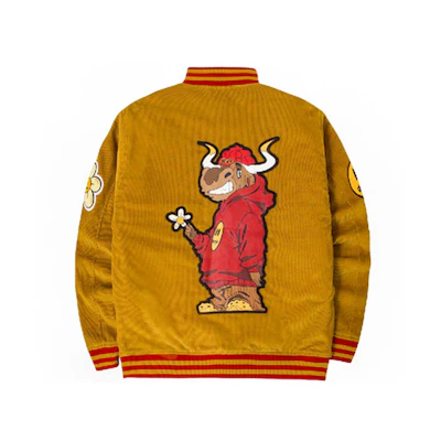 Drew House Varsity Jacket Smile Face Corduroy China Exclusive Dijon Unisex DH-C6392-OXDI