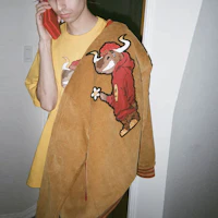 Shop Drew House Varsity Jacket Smile Face Corduroy China Exclusive Dijon Unisex DH-C6392-OXDI