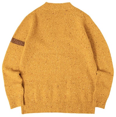 Drew House Varsity Logo Cardigan Unisex Sweater Kuning Gula-Gula. DR-SS20-81 Lookbook Drew House Varsity Logo Cardigan Unisex Sweater Kuning Gula-Gula. DR-SS20-81