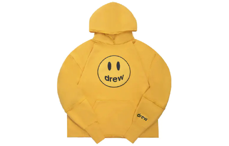 Drew House Yellow Smiley Hoodie Unisex Fleece Winter Edition DR-SS20-018