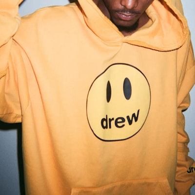 Drew House Yellow Smiley Hoodie Unisex Fleece Winter Edition DR-SS20-018 Shop Drew House Yellow Smiley Hoodie Unisex Fleece Winter Edition DR-SS20-018