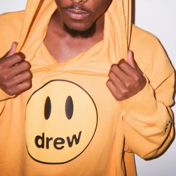 Purchase Drew House Yellow Smiley Hoodie Unisex Fleece Winter Edition DR-SS20-018