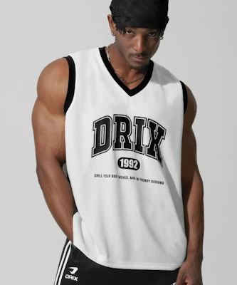 DRIX Basketball Mesh Jersey Side Panel Sleeveless_White DRSST21WH Buy DRIX Basketball Mesh Jersey Side Panel Sleeveless_White DRSST21WH