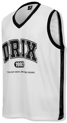 DRIX Basketball Mesh Jersey Side Panel Sleeveless_White DRSST21WH Lookbook DRIX Basketball Mesh Jersey Side Panel Sleeveless_White DRSST21WH
