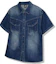 Lookbook DRIX Rain Slub Muscle Fit Denim Short Sleeve Shirt_Indigo Blue DRSSH01IDG