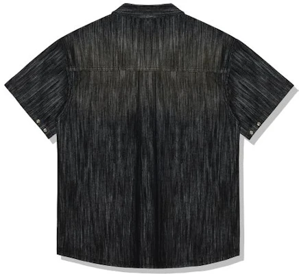 DRIX Rain Slub Muscle Fit Denim Short Sleeve Shirt - Normal Black DRSSH01BK Purchase DRIX Rain Slub Muscle Fit Denim Short Sleeve Shirt - Normal Black DRSSH01BK