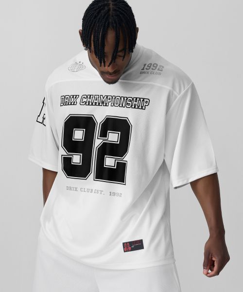 Order DRIX Rugby Oversized Mesh Jersey Half-Sleeve - White DRSST15WH