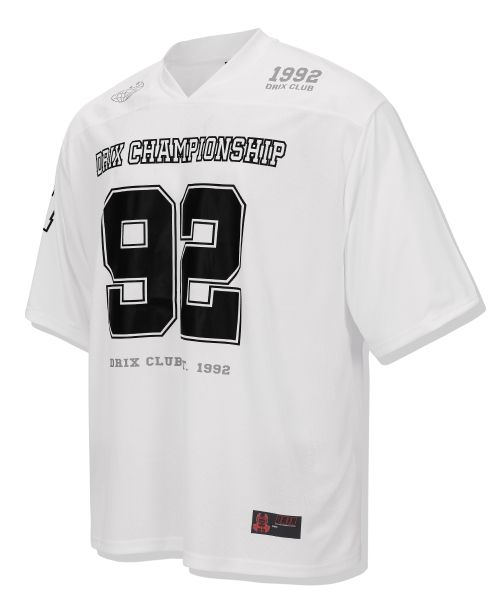 Lookbook DRIX Rugby Oversized Mesh Jersey Half-Sleeve - White DRSST15WH