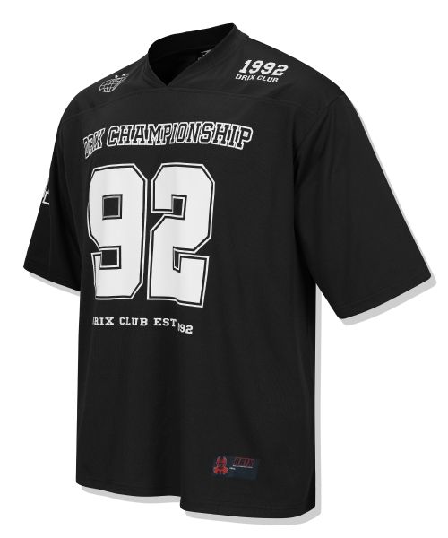 Lookbook DRIX Rugby Oversized Mesh Jersey Half Sleeve_Black DRSST15BK