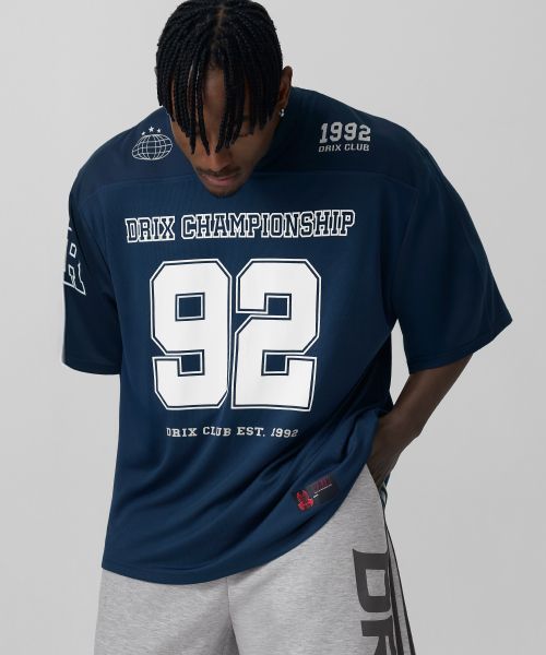 Order DRIX Rugby Oversized Mesh Jersey Half Sleeve_Navy DRSST15NV