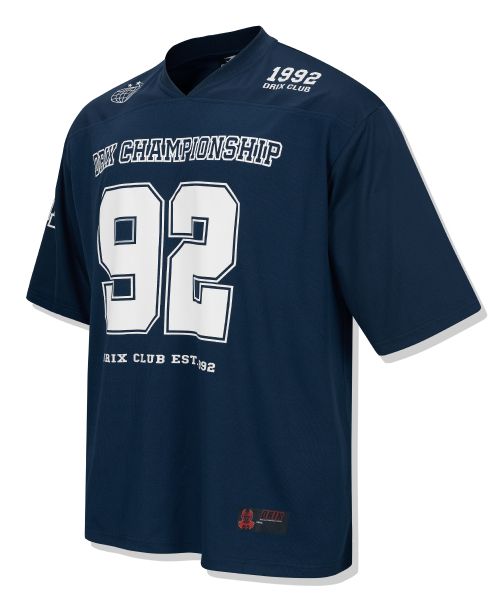 Lookbook DRIX Rugby Oversized Mesh Jersey Half Sleeve_Navy DRSST15NV
