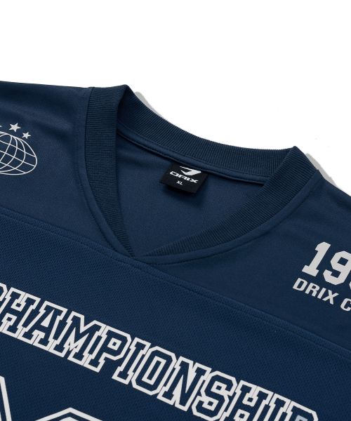 Details for DRIX Rugby Oversized Mesh Jersey Half Sleeve_Navy DRSST15NV