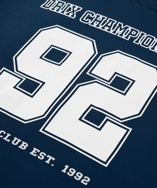 Sizing DRIX Rugby Oversized Mesh Jersey Half Sleeve_Navy DRSST15NV