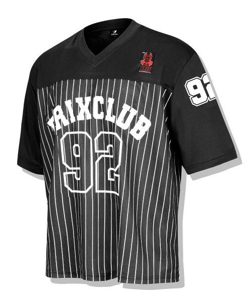 Lookbook DRIX Rugby Stripe Mesh Jersey Half Sleeve - Black DRSST43BK